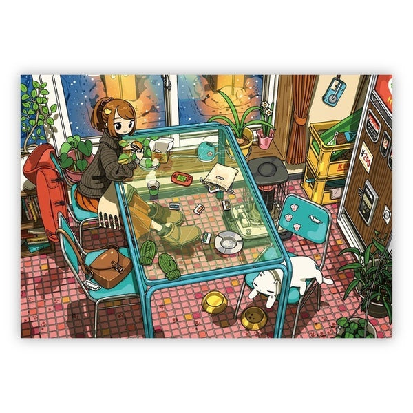 Art Poster - Attakakute shiawasedane -
