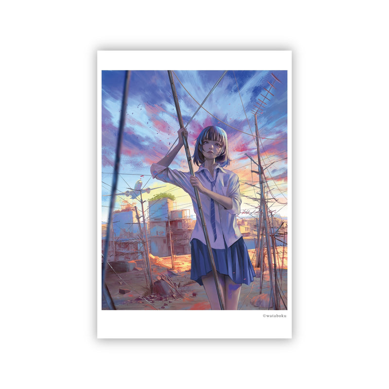 Sekai seifuku yameta postcard